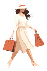 PNG Shopping bag handbag walking.