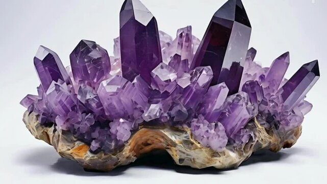 amethyst isolated on white background