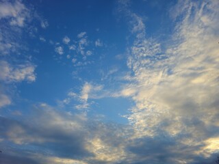 blue sky with clouds