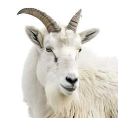goat on a white background