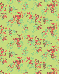 abstract, vector, monochrome, big flowers, all over textiles design, illustration digital image can be used for wrapping paper