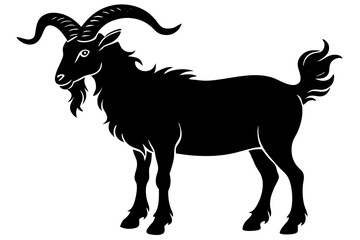 Goat silhouette vector illustration 