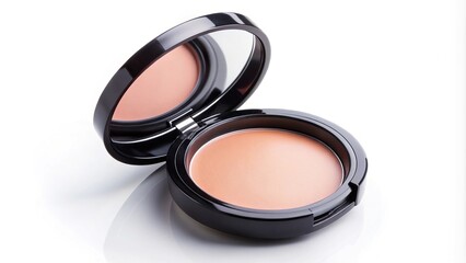 Blush powder in round black case