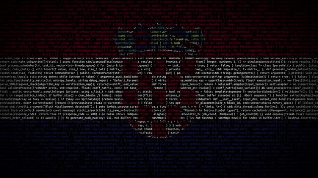 Binary code on flag of Croatia. Program source code or Hacker concept on Croatian flag. Croatia digital technology security, hacking or programming - Powered by Adobe