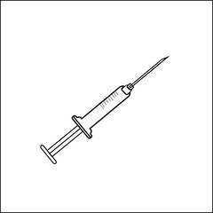 medical syringe icon