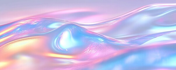 Pastel Iridescent Waves