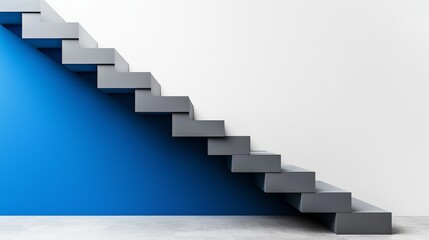 Fototapeta premium Abstract Geometric Shapes Representing Growth and Progression