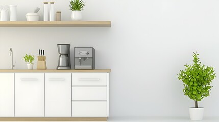 Minimalist home caf featuring clean lines sleek furniture and a serene neutral color palette creating a peaceful and inviting atmosphere for relaxation and leisure