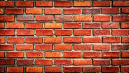 Fototapeta premium Brick wall texture of red stone blocks closeup Bird Eye View