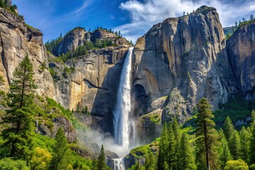 Bridalveil Waterfall Yosemite Medium Distance Macro