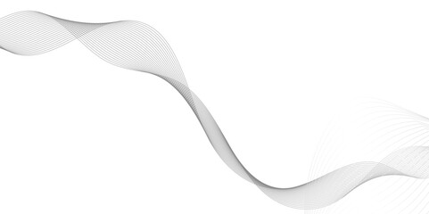  Abstract black and white background with wave lines, creative curved floating wave line elegant white striped diagonal line,  Digital future technology concept geometric patterns of lines.	
