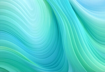 Blue and green background with waves