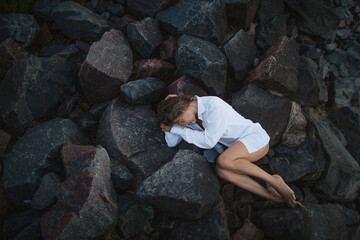 Contrasts of Softness and Stone. Finding peace in the wild. Fragile strength. Serene vulnerability. Nature’s embrace