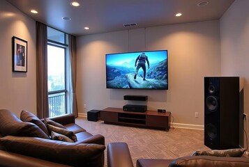Smart Home Theater System Integrates audio and video devices for