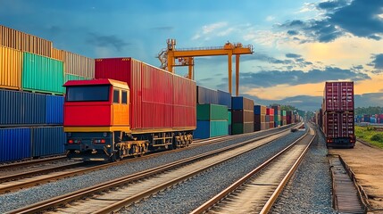 Fototapeta premium Machine learning algorithms help predict future logistics costs based on historical data.