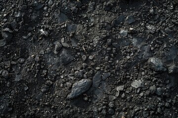 Fototapeta premium Black soil texture