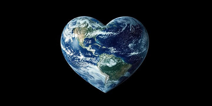 heart shaped earth