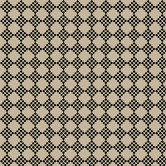 Geometric Checkered Seamless Pattern Vector Design