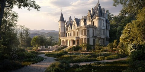 Obraz premium luxury castle