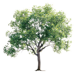 Obraz premium PNG Solitary tree casting shadow