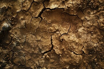 Dry  cracked dirt texture for creative background