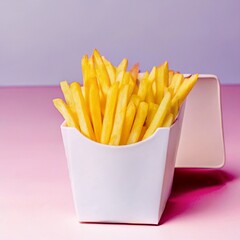 french fries in a white bowl