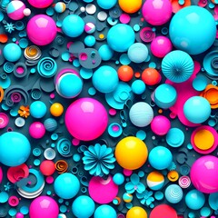 Background with balls