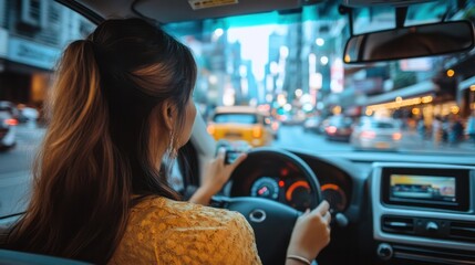 Multicultural users from the Philippines Use ride-hailing apps for efficient city transportation. Combining intelligent mobility with diverse city life