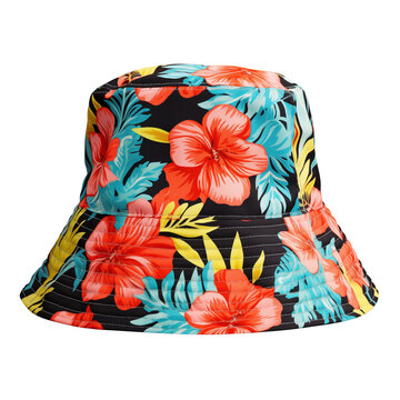 bucket hat isolated on transparent or white background, png