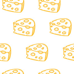Cheese doodle pattern background. Seamless Pattern of a Cheese. Cheese pattern background. Seamless pattern of cheese doodle illustration background. 