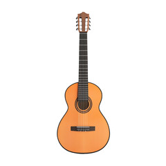 Fototapeta premium Acoustic guitar, white isolate background