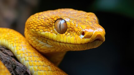 Obraz premium New Year's snake. AI generated illustration.