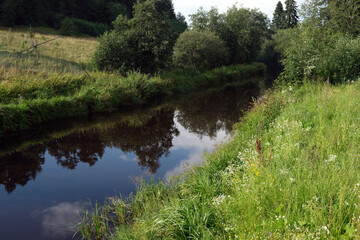 river in the forest, Karelia