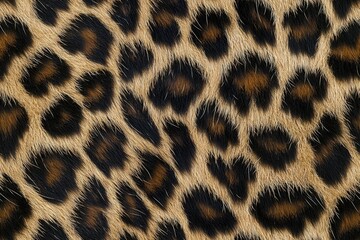 Naklejka premium leopard fur texture (real) , isolated on white background, , copy space for text,
