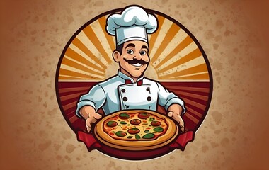 chef with pizza,generative ai