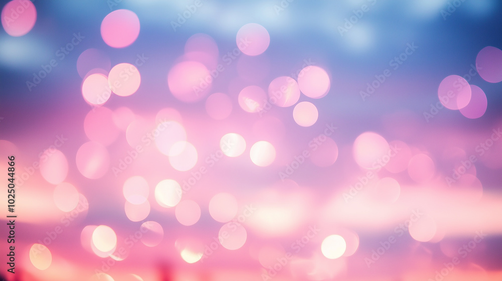 Aufkleber abstract pink and light bokeh background. colourful abstract background for creative presentation.