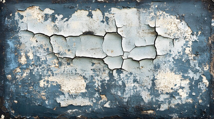 Obraz premium A grunge distressed background with dark, cracked paint texture