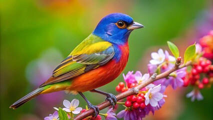 Obraz premium Beautiful songbird pictures showcasing vibrant colors and natural habitats for wildlife photography enthusiasts and