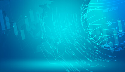 Global network background. World map with coherent nodes along the lines. Icon Communications. social network. information technology