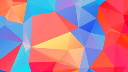 Obraz premium Colorful swirl rainbow polygon background or frame. Abstract Rectangle Geometrical Background. Geometric design for business presentations or web. yellow, red, green,