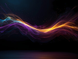 Fototapeta premium a cinematic photograph featuring a mesmerizing abstract light background, evoking a sense of dynamism and energy, with soft, ethereal wisps of light swirling together in shades of deep blues, purples