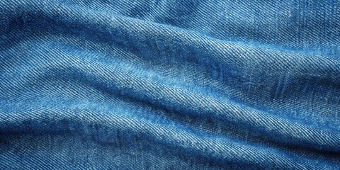 Wide-Angle Mottled fabric denim style