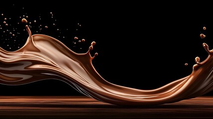Indulgent Silky Dark Chocolate Liquid - Artisan Desserts with Smooth Texture and Elegant Flavor Combinations for Gourmet Delights