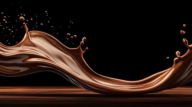 Indulgent Silky Dark Chocolate Liquid - Artisan Desserts with Smooth Texture and Elegant Flavor Combinations for Gourmet Delights