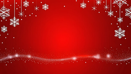 red christmas background snowflakes stars creating festive cheer