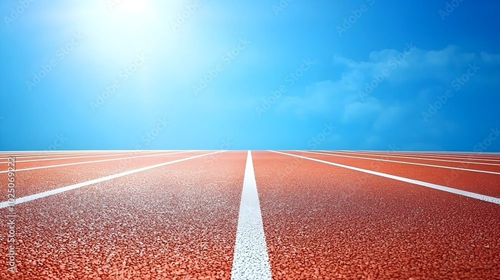 Poster intense race on the track - capturing speed determination and the challenge of reaching your goals i