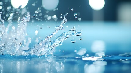 Dynamic Swimmers Racing Through Splashing Water - Capturing Athletes Focus and Endurance in Action-Packed Competition