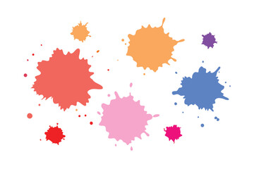 This captivating watercolor splatter stain set vector offers vibrant, artistic splashes perfect for creative designs, backgrounds, posters, and digital projects.