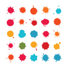 This captivating watercolor splatter stain set vector offers vibrant, artistic splashes perfect for creative designs, backgrounds, posters, and digital projects.