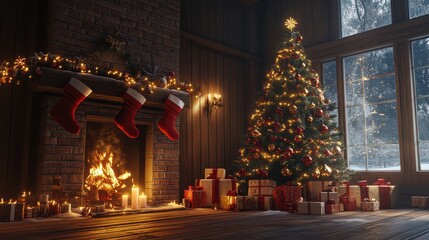 Fototapeta premium The Cozy Christmas Tree